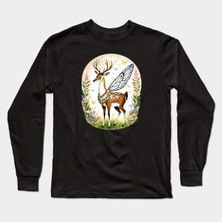 Graceful Fairy Deer Long Sleeve T-Shirt